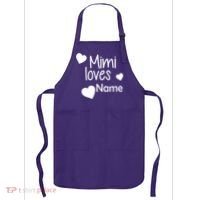 Mimi Loves Custom Text Personalize Name Apron thumb 0