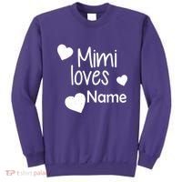 Mimi Loves Custom Text Personalize Name Sweatshirt thumb 0