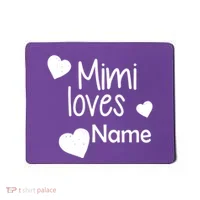 Mimi Loves Custom Text Personalize Name Mousepad thumb 0