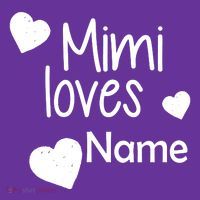 Mimi Loves Custom Text Personalize Name Visor thumb 3