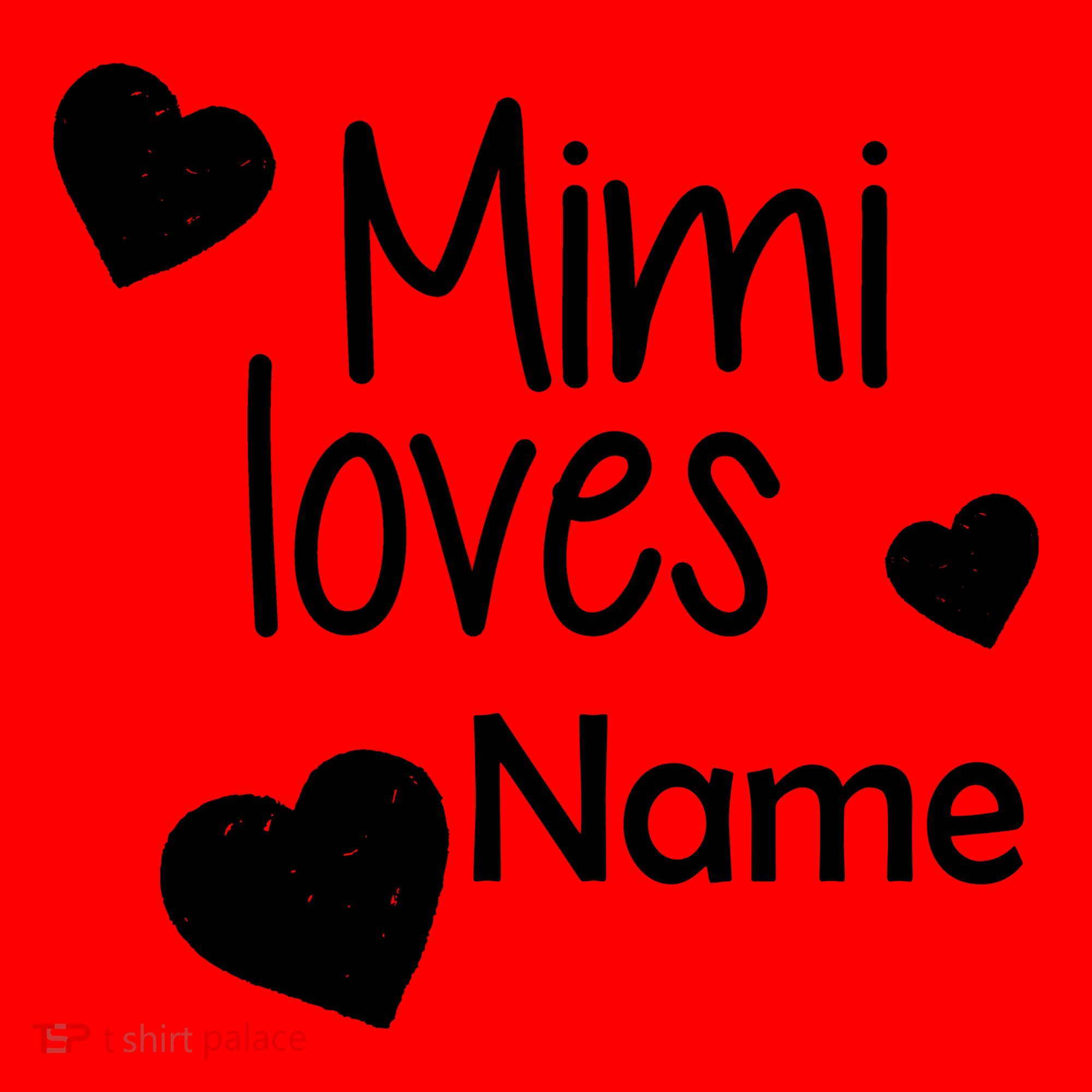 Mimi Loves Custom Text Personalize Name Santa Hat