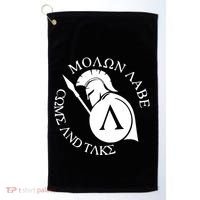 Molon Labe Come And Take Golf Towel thumb 0