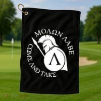 Molon Labe Come And Take Golf Towel thumb 1