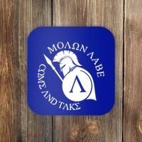 Molon Labe Come And Take Coaster thumb 0