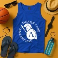 Molon Labe Come And Take Tank Top thumb 4