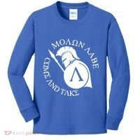 Molon Labe Come And Take Kids Long Sleeve Shirt thumb 0