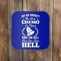 My Last Chemo Chemotherapy Cancer Awareness Survivor Gift Coaster thumb 0