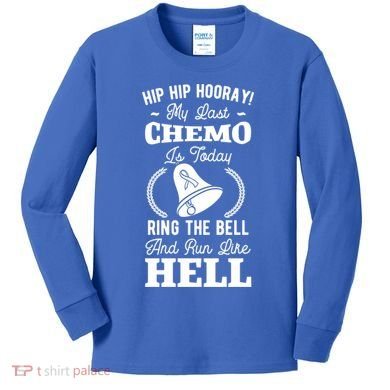 My Last Chemo Chemotherapy Cancer Awareness Survivor Gift Kids Long Sleeve Shirt
