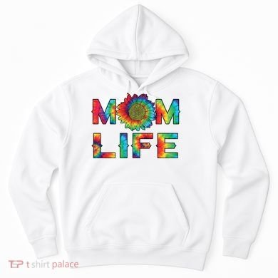 Mom Life Colorful Rainbow Sunflower Hoodie