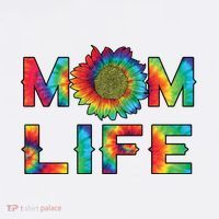 Mom Life Colorful Rainbow Sunflower T-Shirt thumb 7