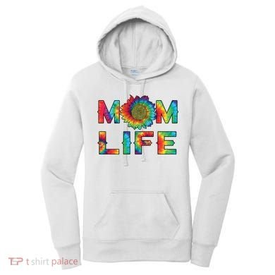 Mom Life Colorful Rainbow Sunflower Women's Hoodie