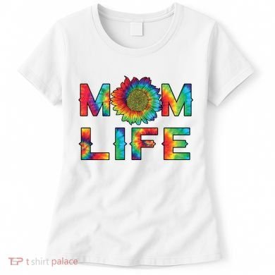 Mom Life Colorful Rainbow Sunflower Women's T-Shirt