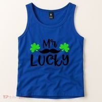 Mr Lucky Cute Gift Tank Top thumb 2