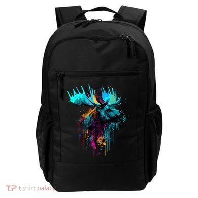 Moose Lovers Colorful Pop Art Beautiful Moose Backpack