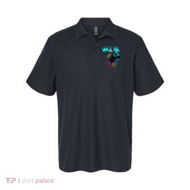 Moose Lovers Colorful Pop Art Beautiful Moose Polo
