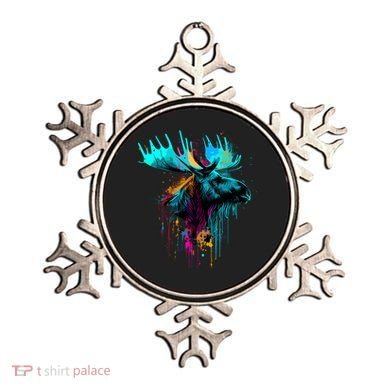 Moose Lovers Colorful Pop Art Beautiful Moose Ornament