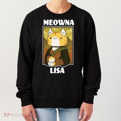 Meowna Lisa Cat Portrait Women's Sweatshirt