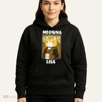 Meowna Lisa Cat Portrait Hoodie thumb 5
