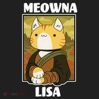 Meowna Lisa Cat Portrait Beanie thumb 2