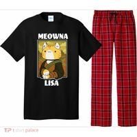 Meowna Lisa Cat Portrait Pajama Set thumb 0