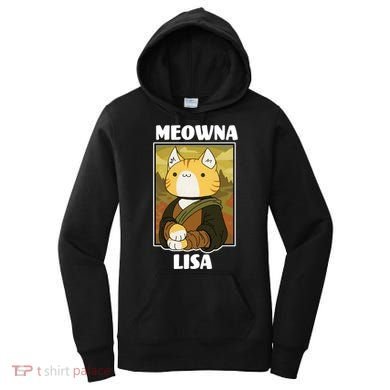 Meowna Lisa Cat Portrait Women's Hoodie