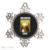 Meowna Lisa Cat Portrait Ornament thumb 0