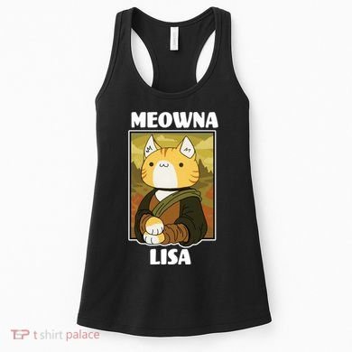 Meowna Lisa Cat Portrait Women's Tank Top