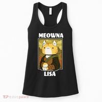 Meowna Lisa Cat Portrait Women's Tank Top thumb 0