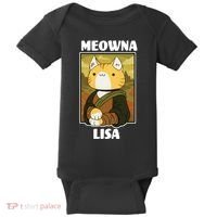 Meowna Lisa Cat Portrait Baby Bodysuit thumb 0