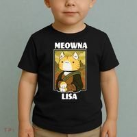 Meowna Lisa Cat Portrait Toddler T-Shirt thumb 2