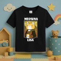 Meowna Lisa Cat Portrait Toddler T-Shirt thumb 3