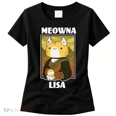 Meowna Lisa Cat Portrait Women's T-Shirt