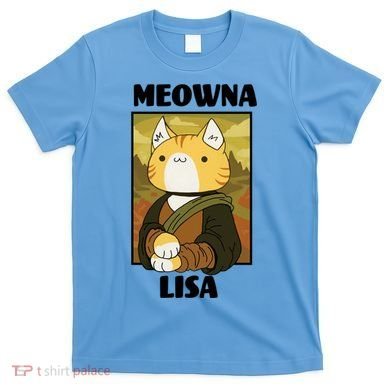 Meowna Lisa Cat Portrait T-Shirt