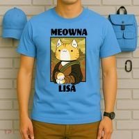 Meowna Lisa Cat Portrait T-Shirt thumb 5