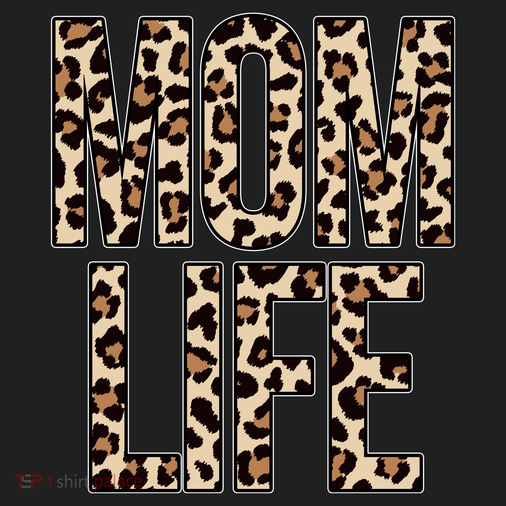 Mom Life Cheetah Print Cute Mother's Day Gift Women's Sweatshirt