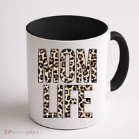 Mom Life Cheetah Print Cute Mother's Day Gift Coffee Mug thumb 1