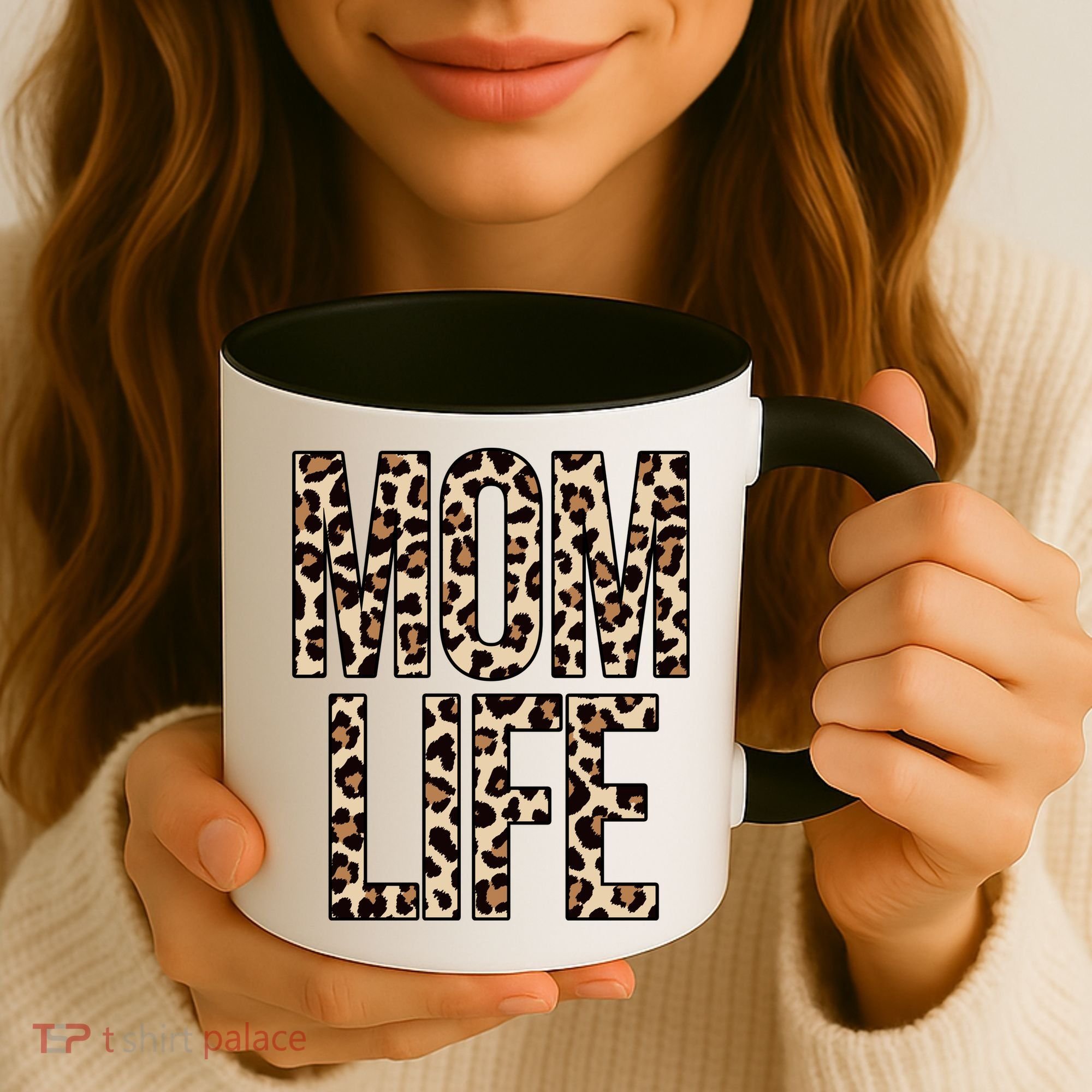 Mom Life Cheetah Print Cute Mother's Day Gift Coffee Mug