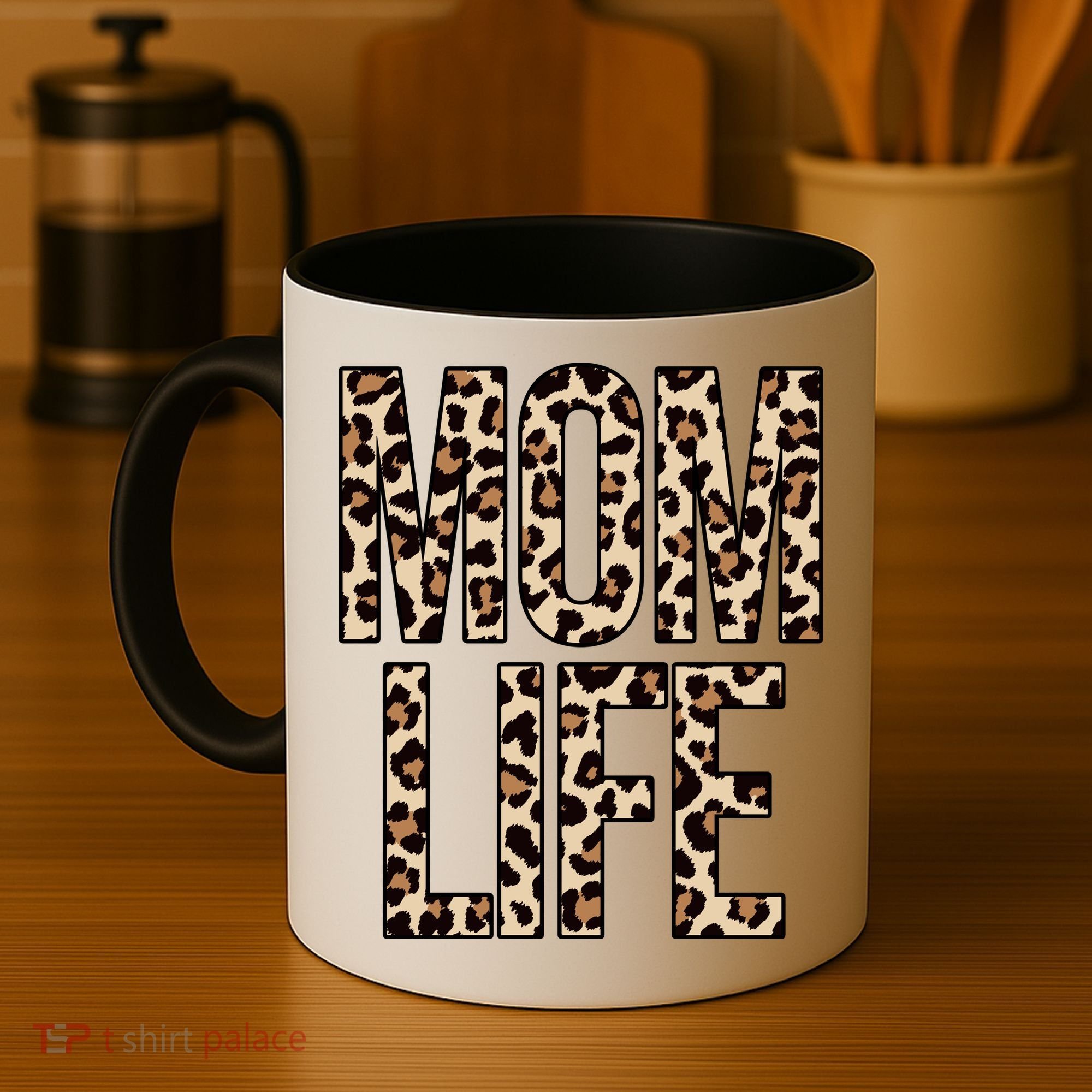Mom Life Cheetah Print Cute Mother's Day Gift Coffee Mug