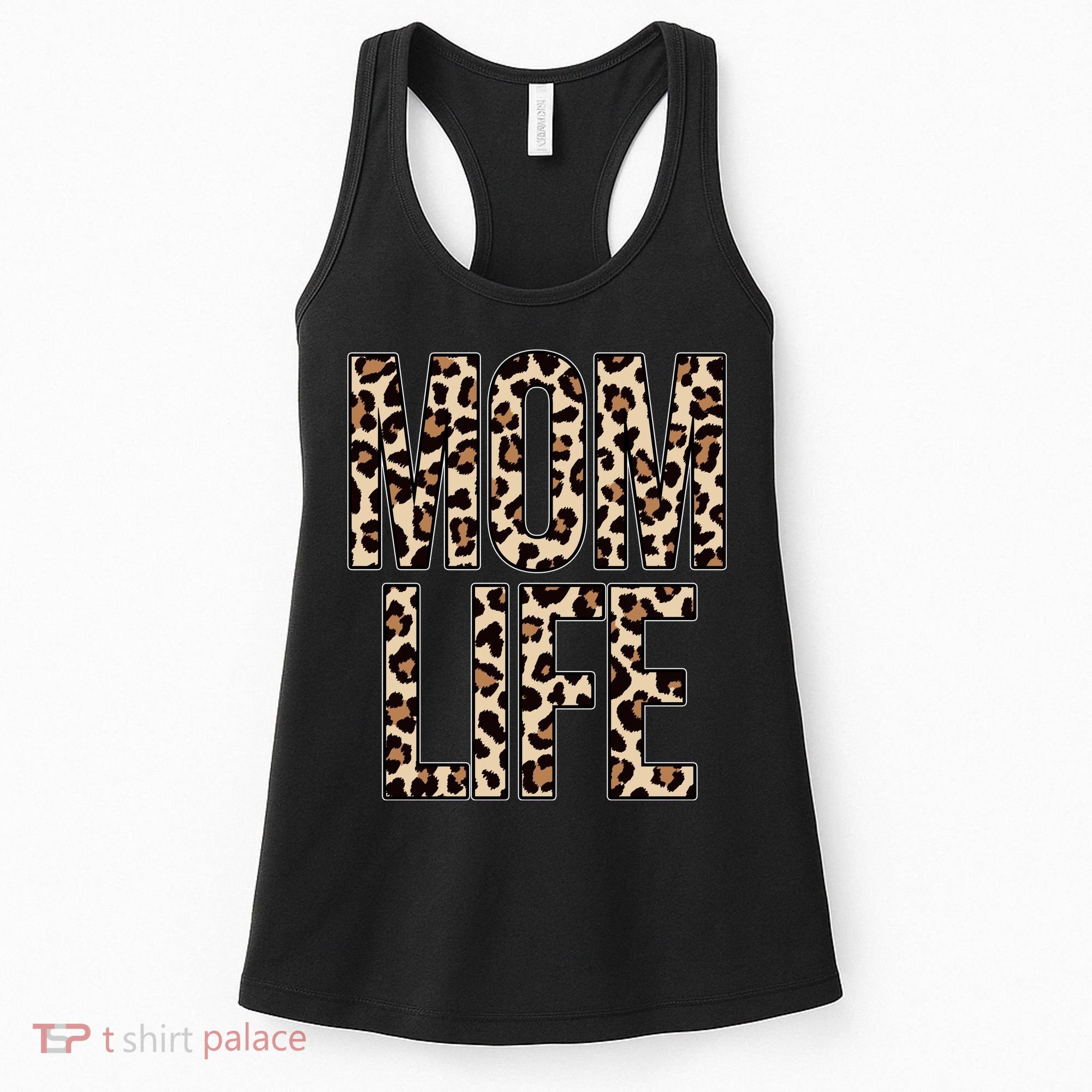 Mom Life Cheetah Print Cute Mother's Day Gift Women's Tank Top