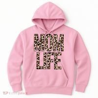 Mom Life Cheetah Print Cute Mother's Day Gift Hoodie thumb 0