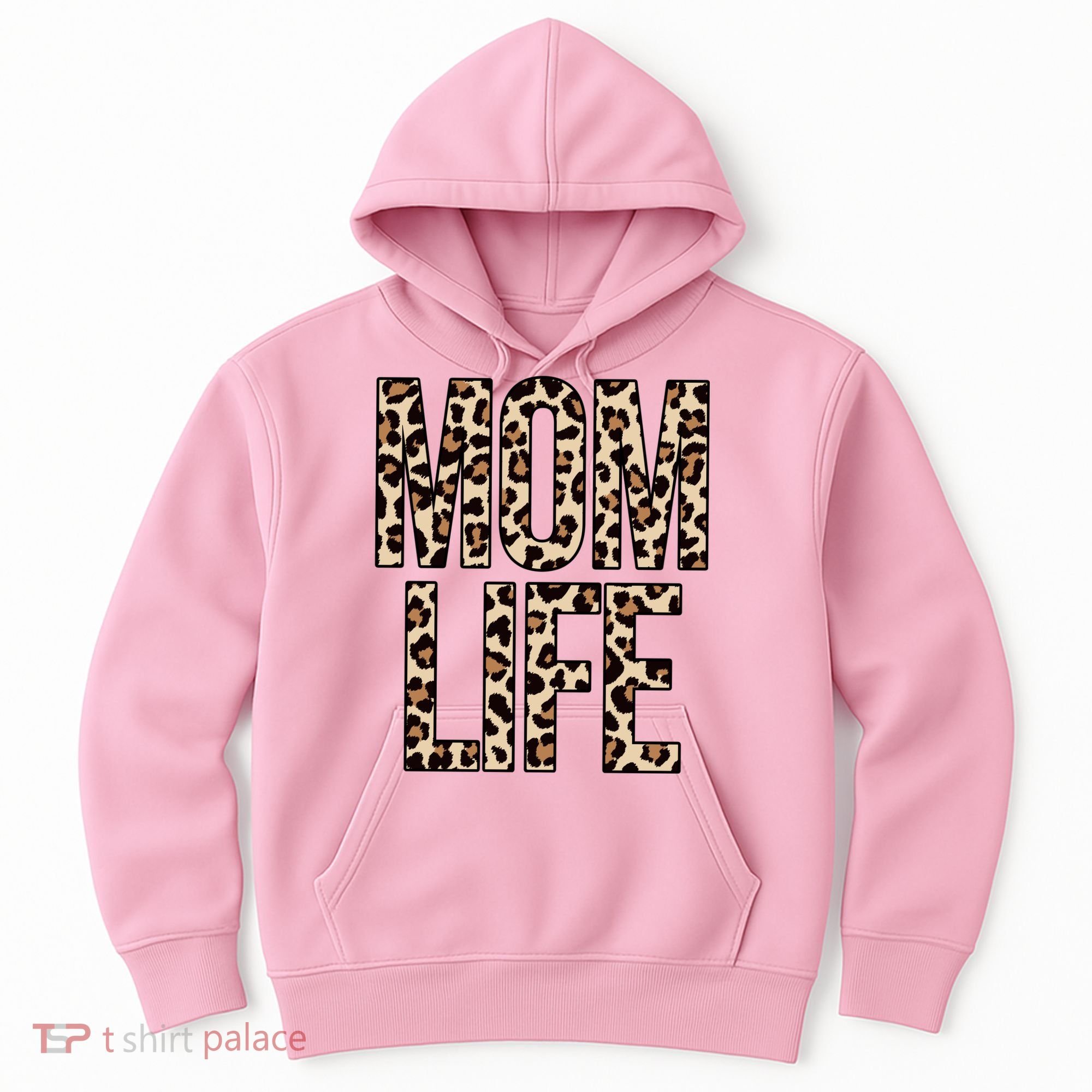 Mom Life Cheetah Print Cute Mother's Day Gift Hoodie