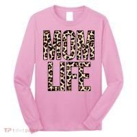 Mom Life Cheetah Print Cute Mother's Day Gift Long Sleeve Shirt thumb 0
