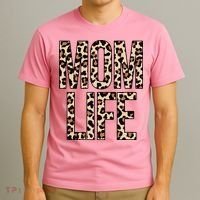 Mom Life Cheetah Print Cute Mother's Day Gift T-Shirt thumb 3