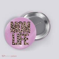 Mom Life Cheetah Print Cute Mother's Day Gift Button thumb 0