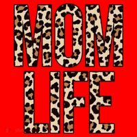 Mom Life Cheetah Print Cute Mother's Day Gift Santa Hat thumb 1
