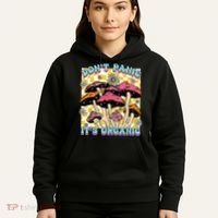 Mushroom Lover Dont Panic Its Organic Psychedelic Groovy Hoodie thumb 5