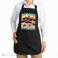 Mushroom Lover Dont Panic Its Organic Psychedelic Groovy Apron thumb 2
