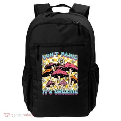 Mushroom Lover Dont Panic Its Organic Psychedelic Groovy Backpack