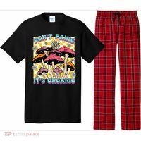 Mushroom Lover Dont Panic Its Organic Psychedelic Groovy Pajama Set thumb 0