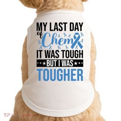 My Last Day Of Chemo Colon_black Doggie Tank